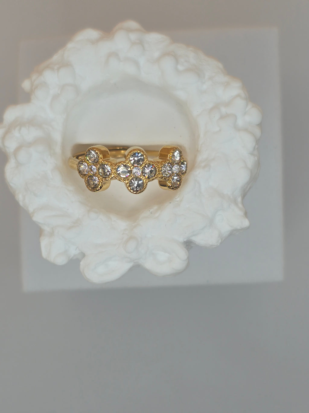 anello spring day brilantini bianchi