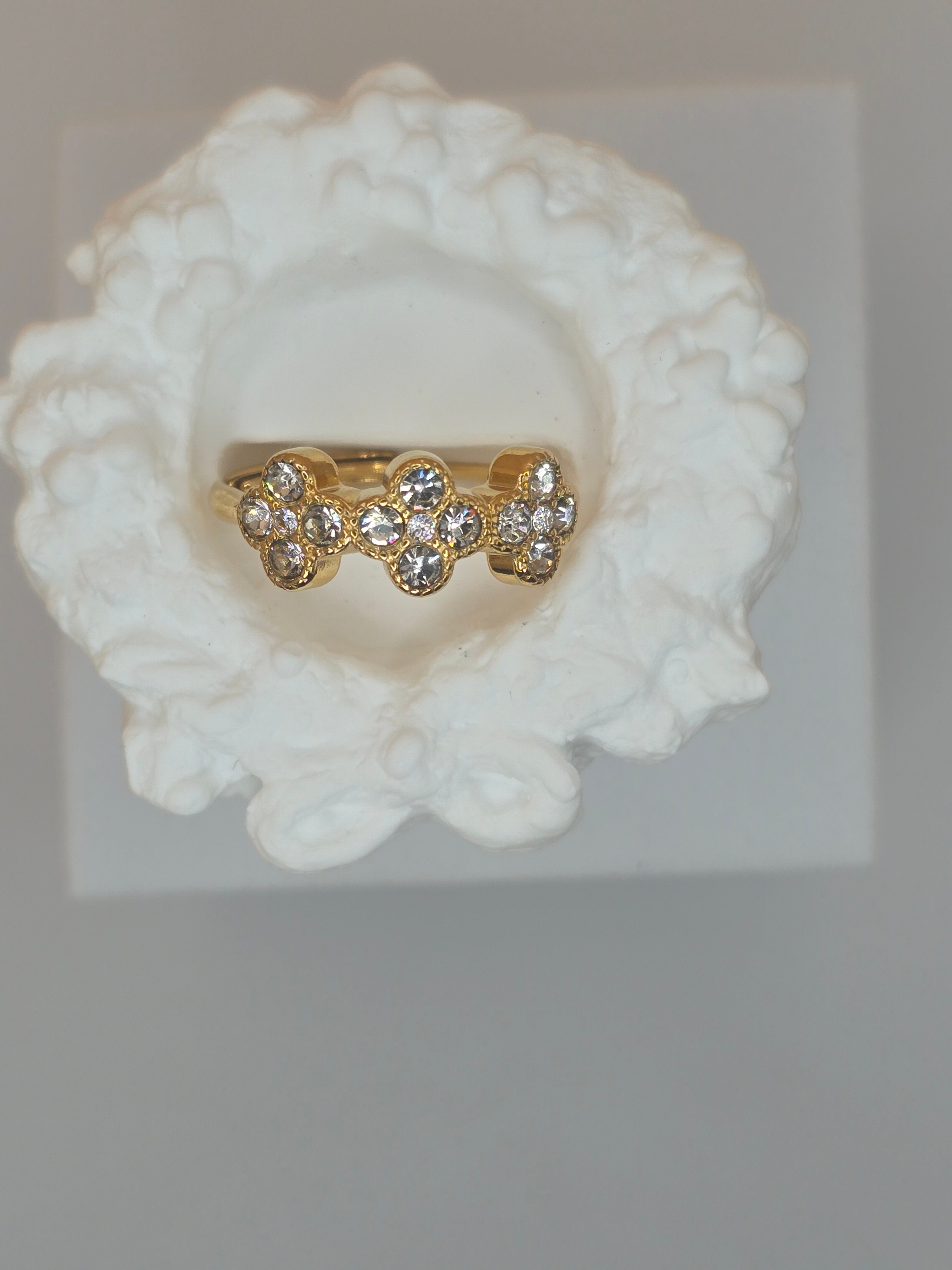 anello spring day brilantini bianchi