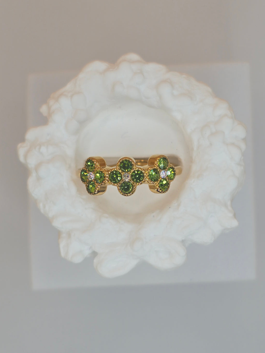 anello spring day brilantini verdi