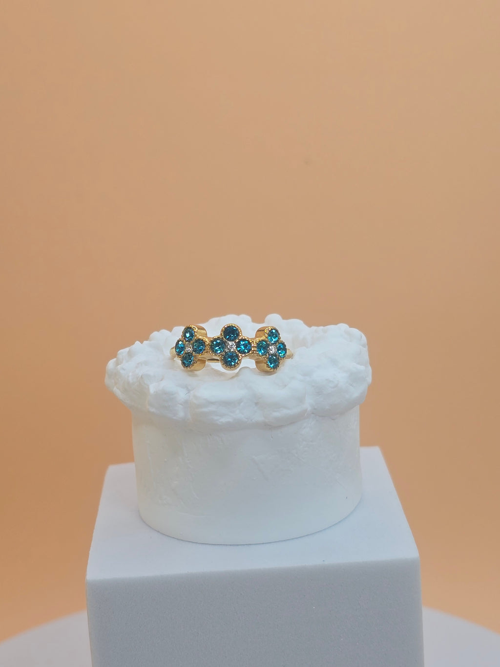 anello spring day brilantini blu