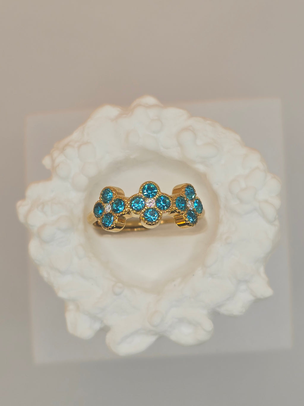 anello spring day brilantini blu