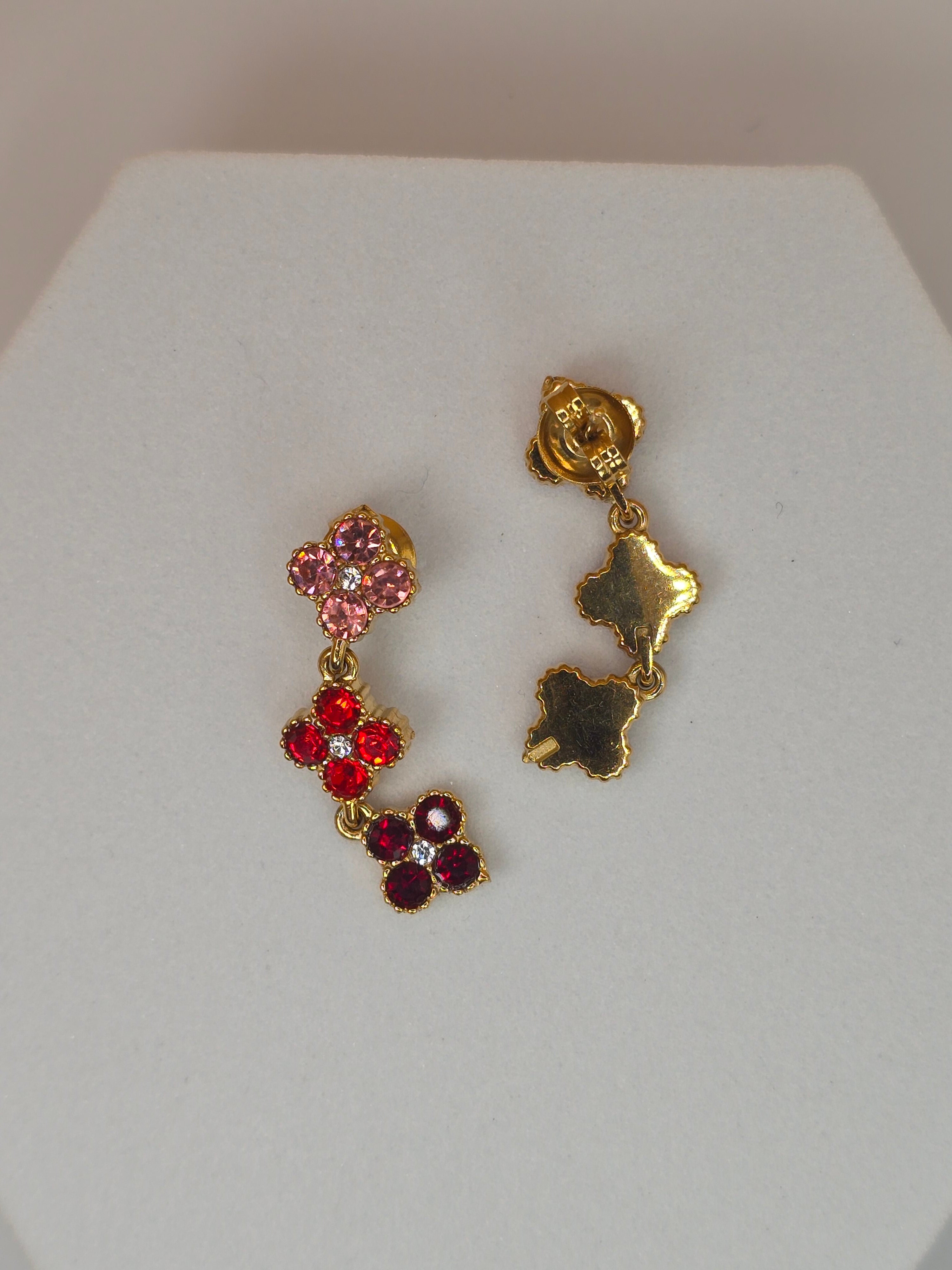 orecchini spring day zirconi rosso