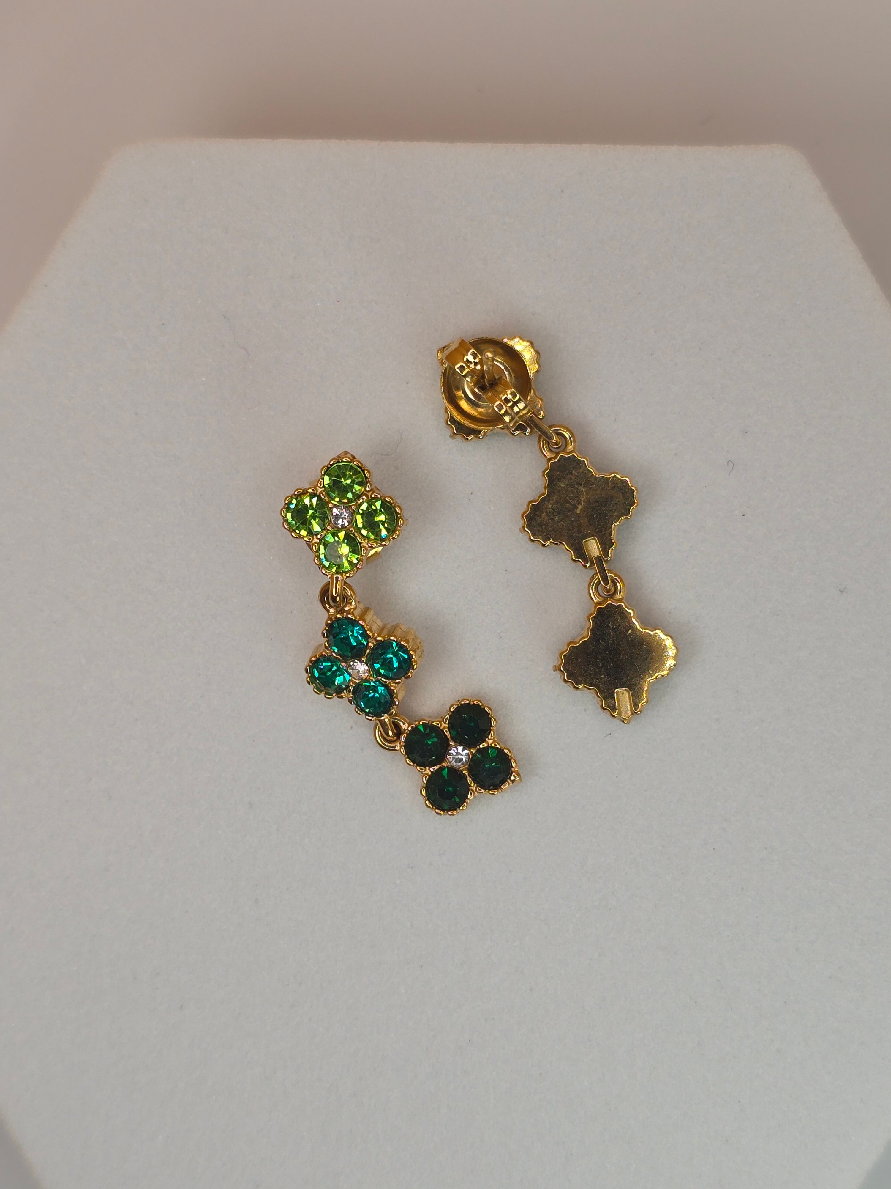 orecchini spring day zirconi verde