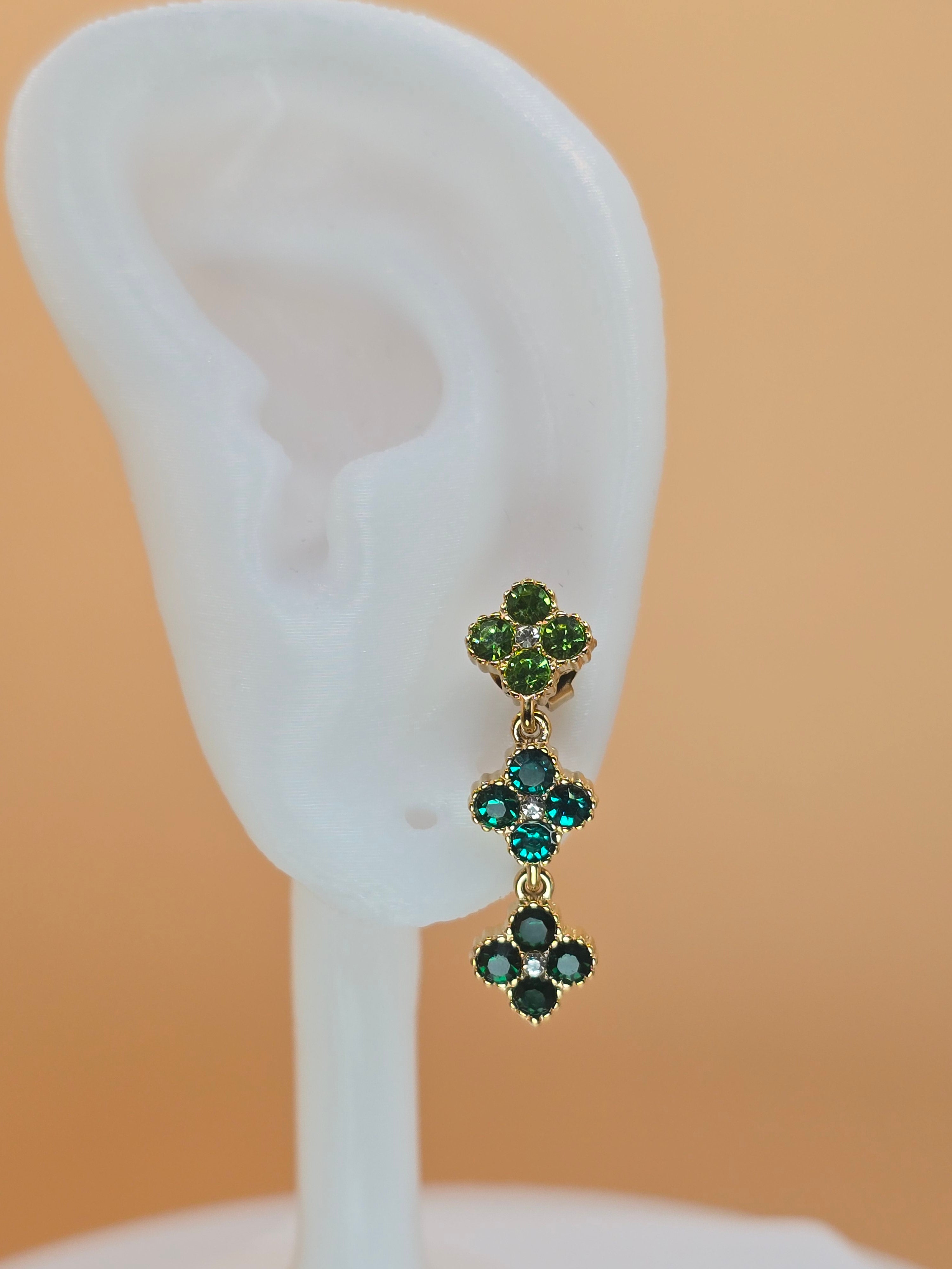 orecchini spring day zirconi verde