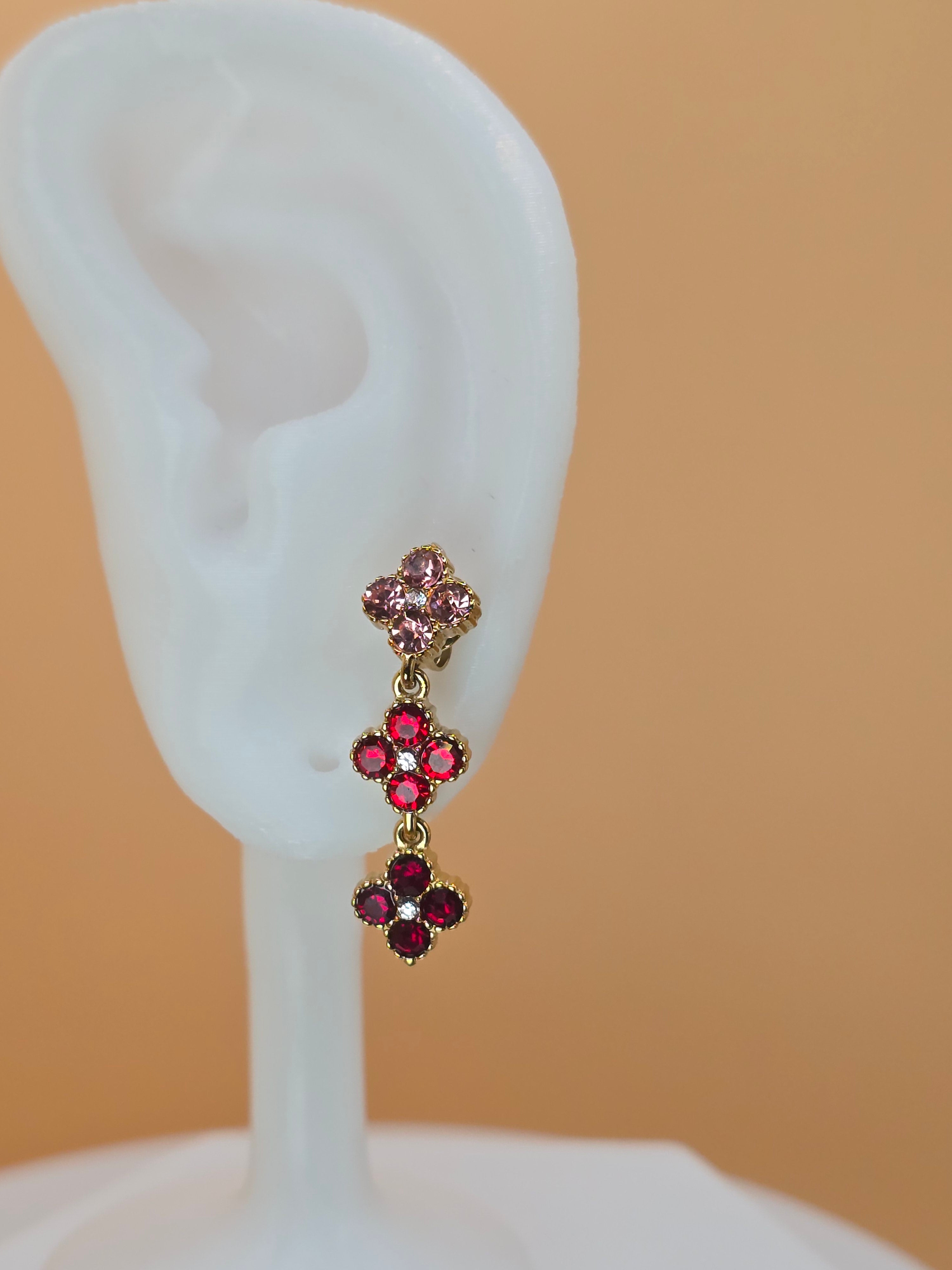 orecchini spring day zirconi rosso