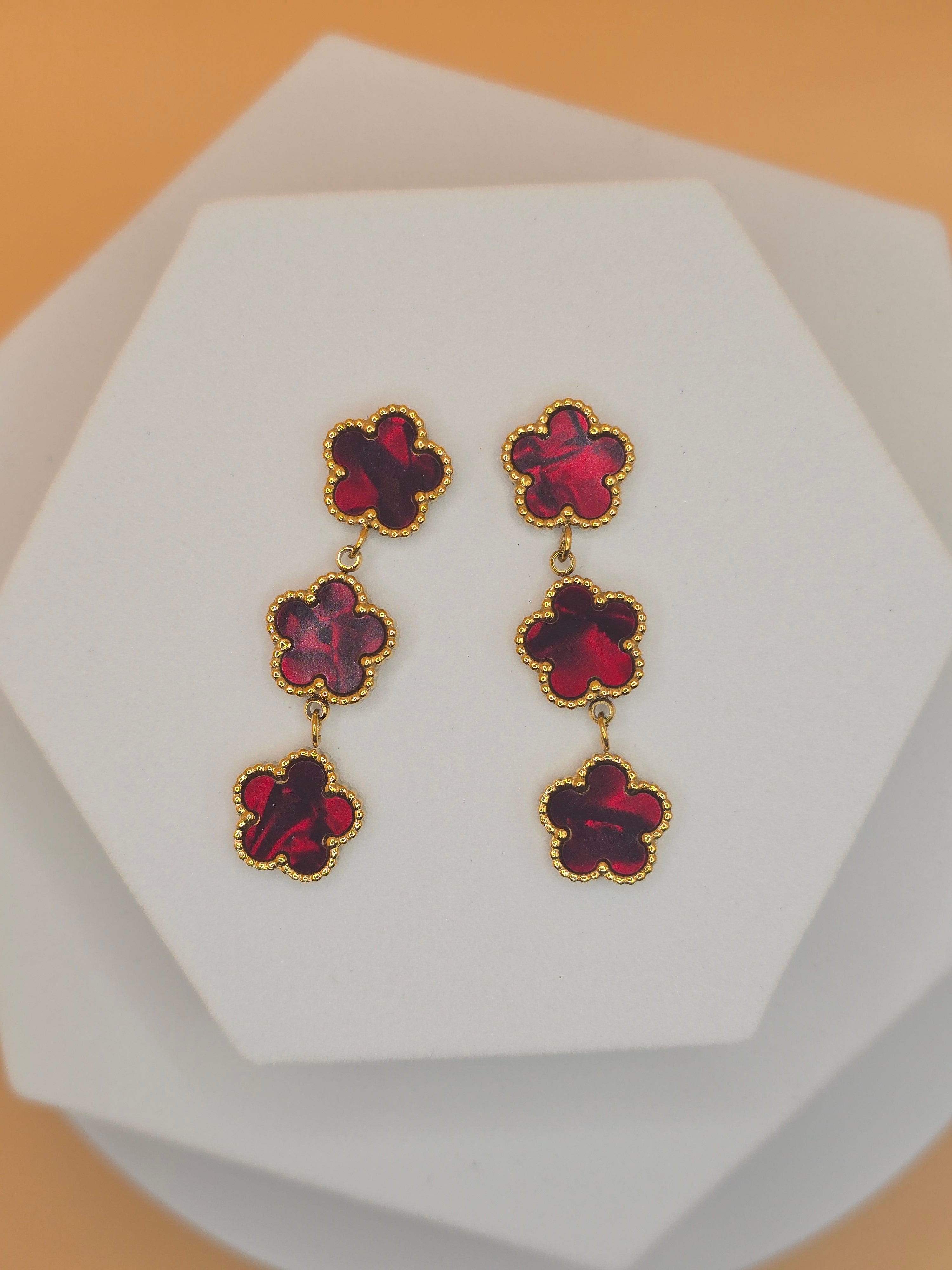 orecchini colver ruby gold