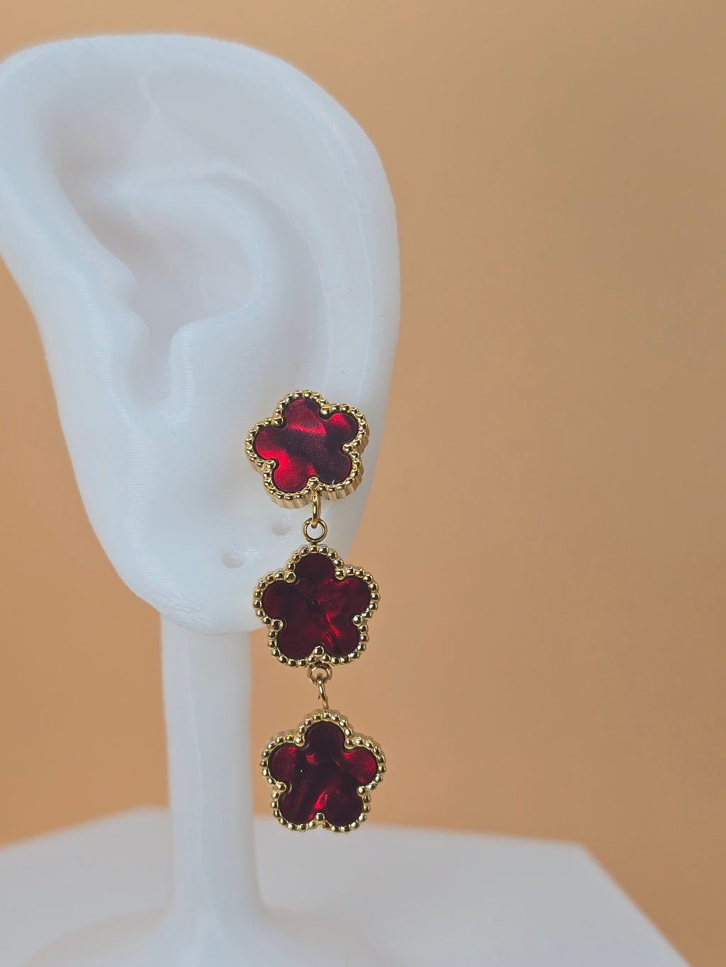 orecchini colver ruby gold