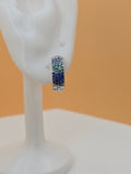 orecchini primavera zirconi blu