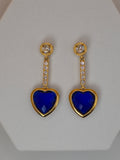 orecchini gocce d'amore blu