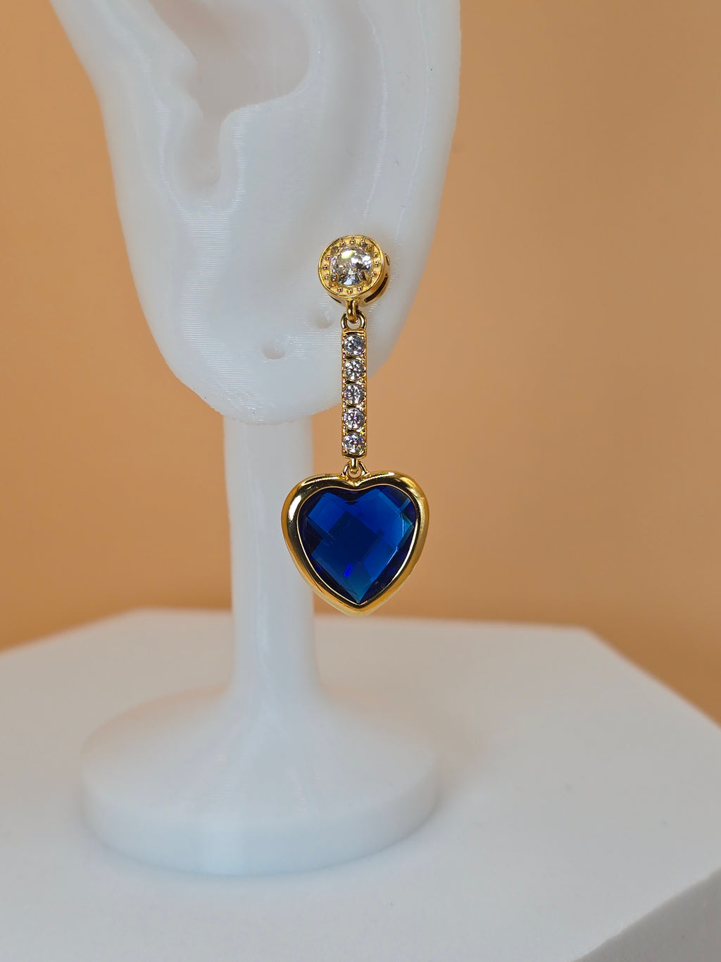 orecchini gocce d'amore blu
