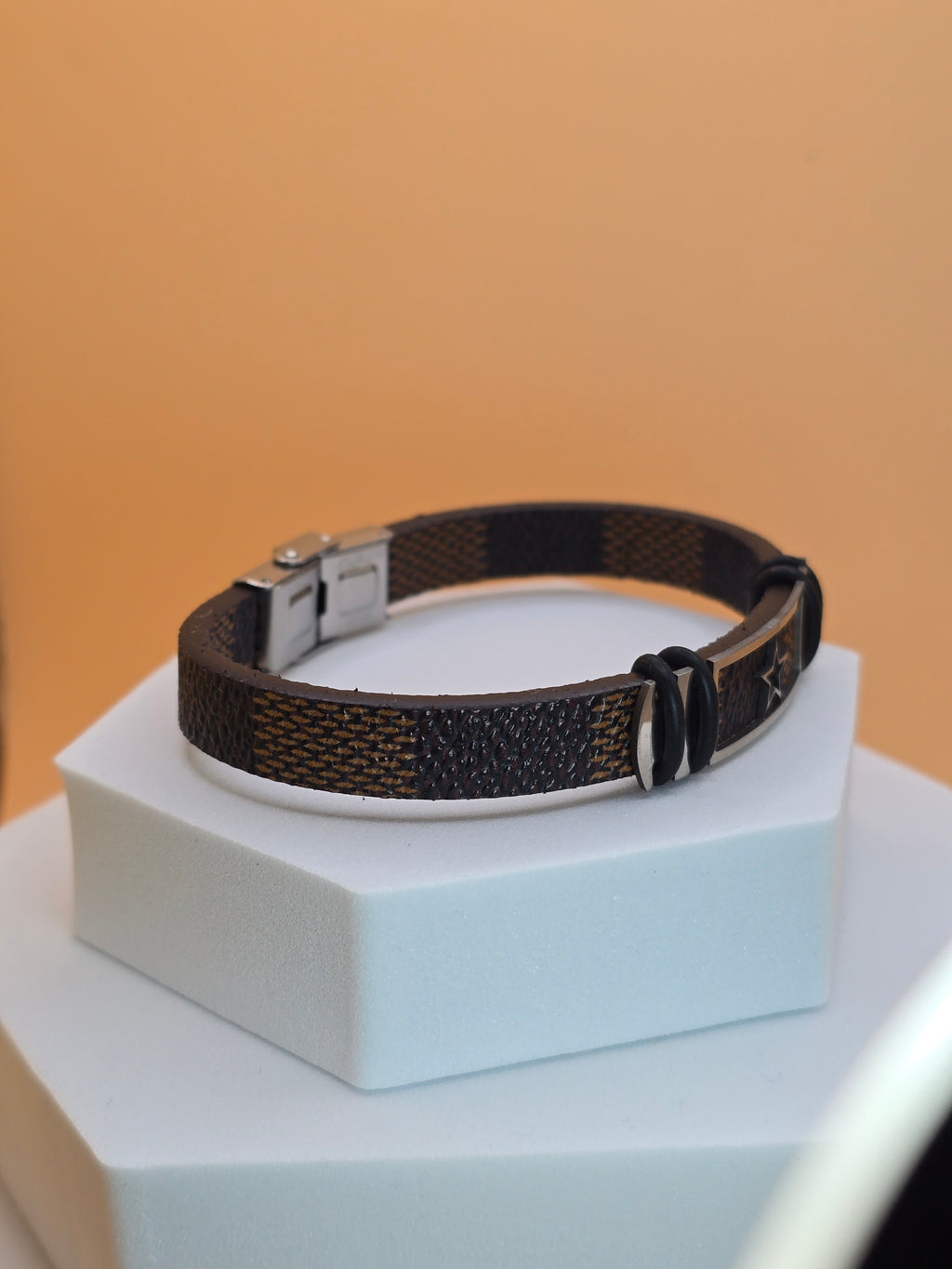 bracciale uomo night star marrone