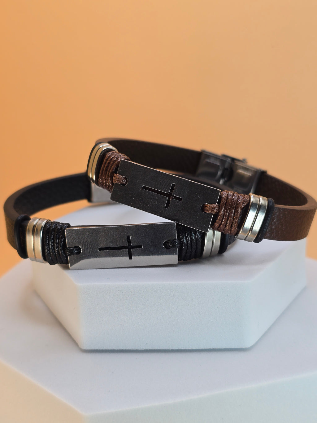 bracciale uomo holly brace marrone