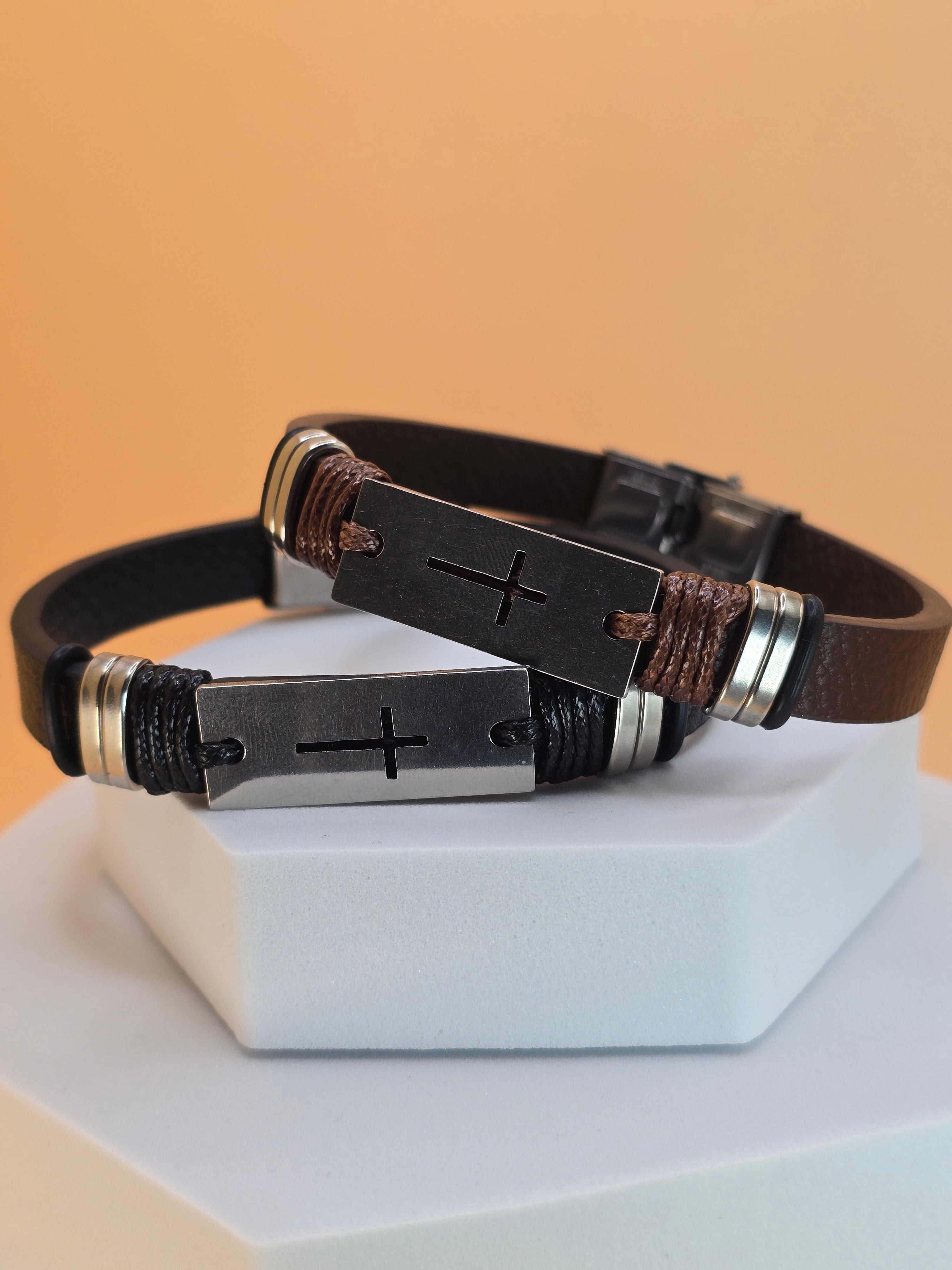 bracciale uomo holly brace nero