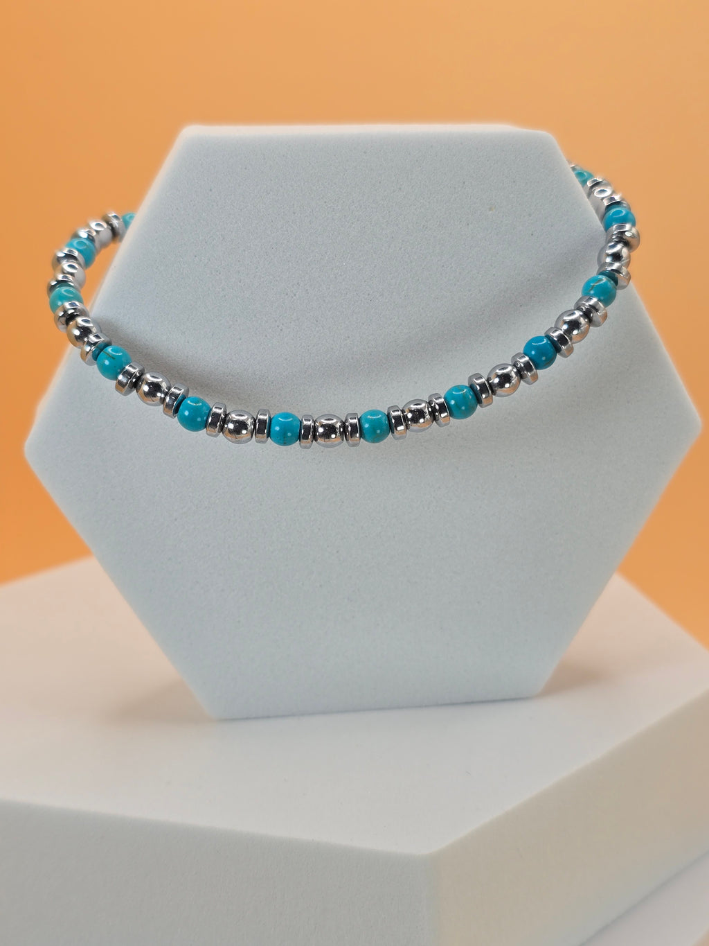 bracciale uomo  ivory stone blu