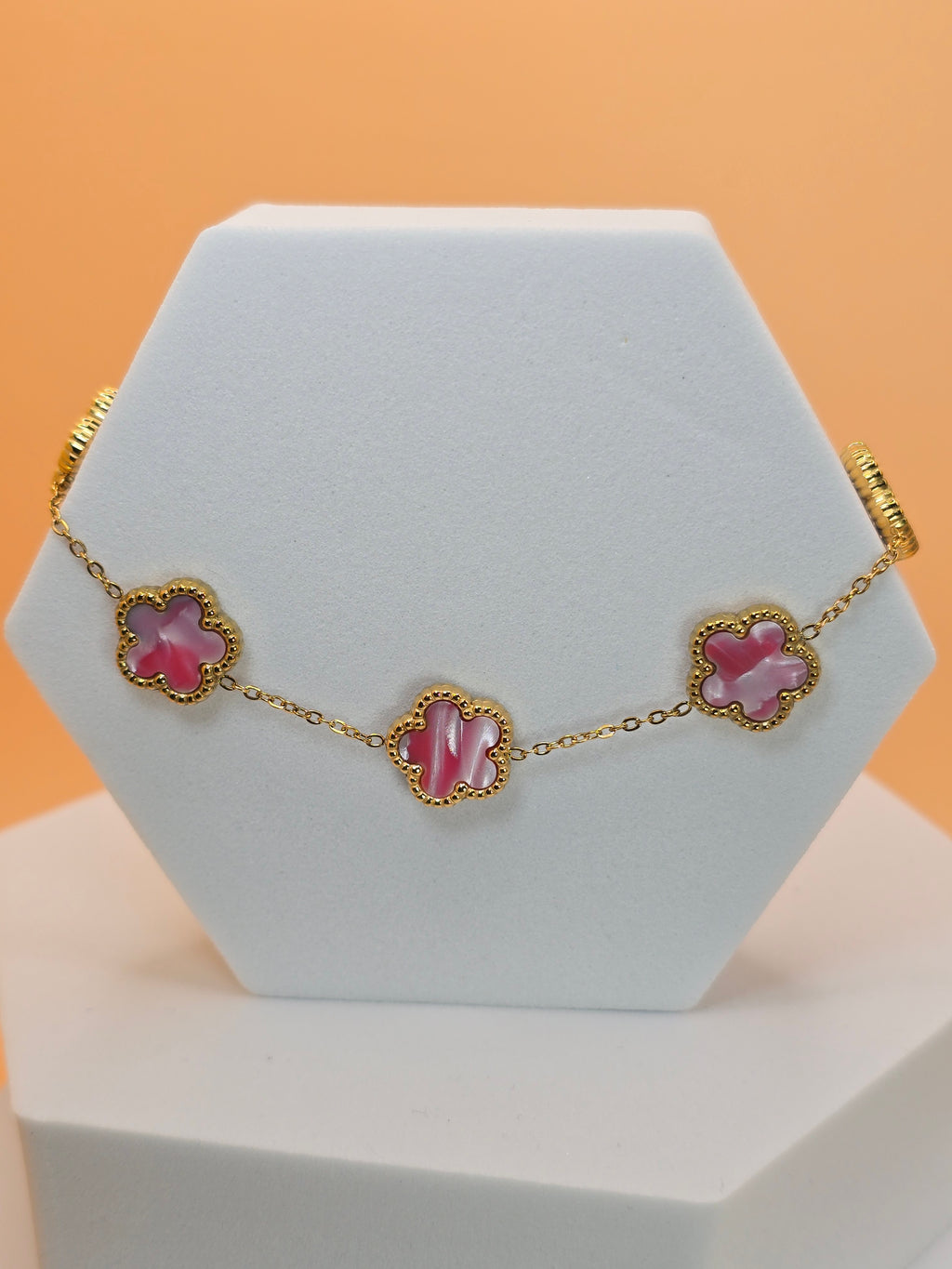 bracciale colver passion rosa placato oro