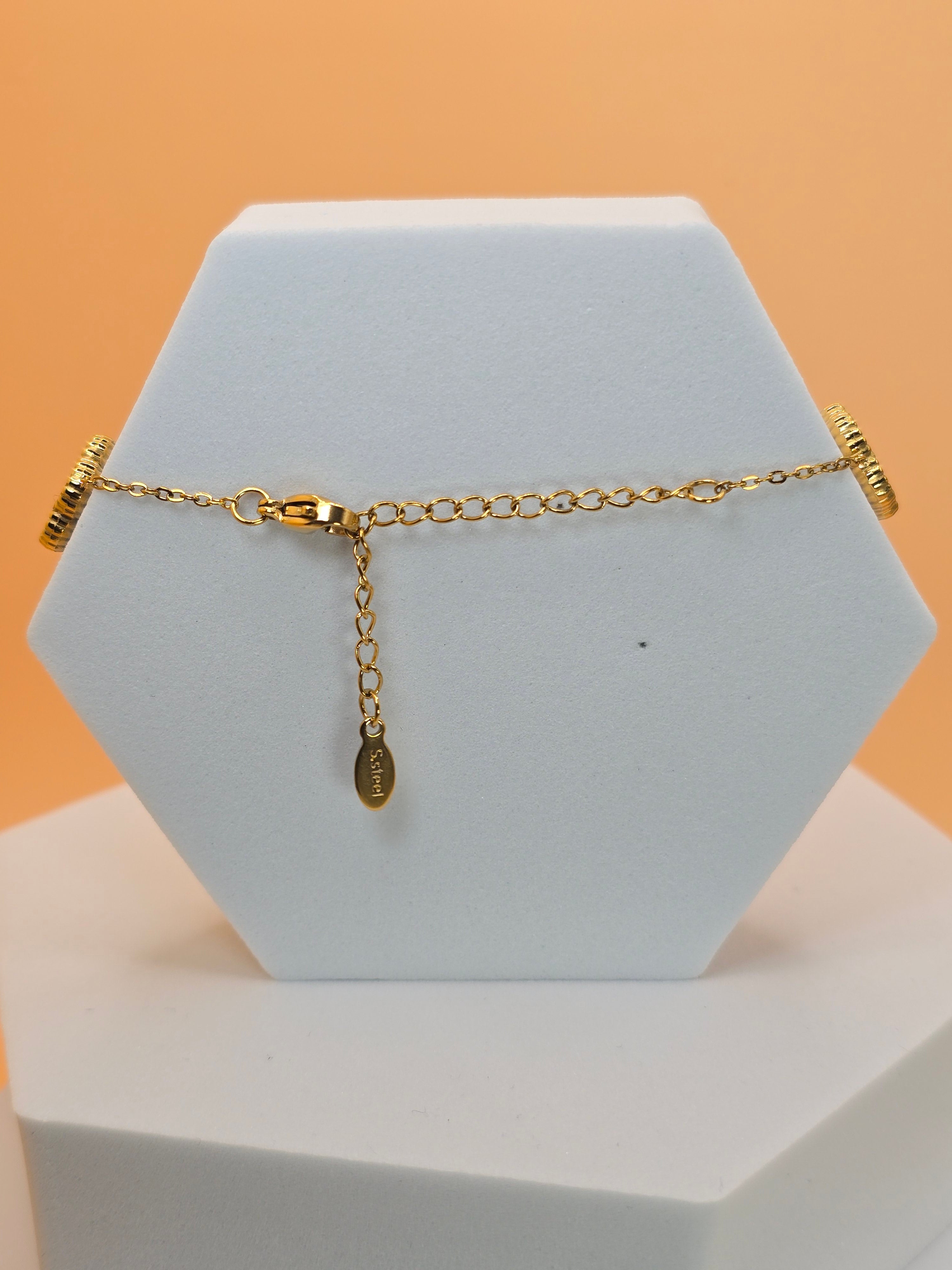 bracciale colver passion rosa placato oro