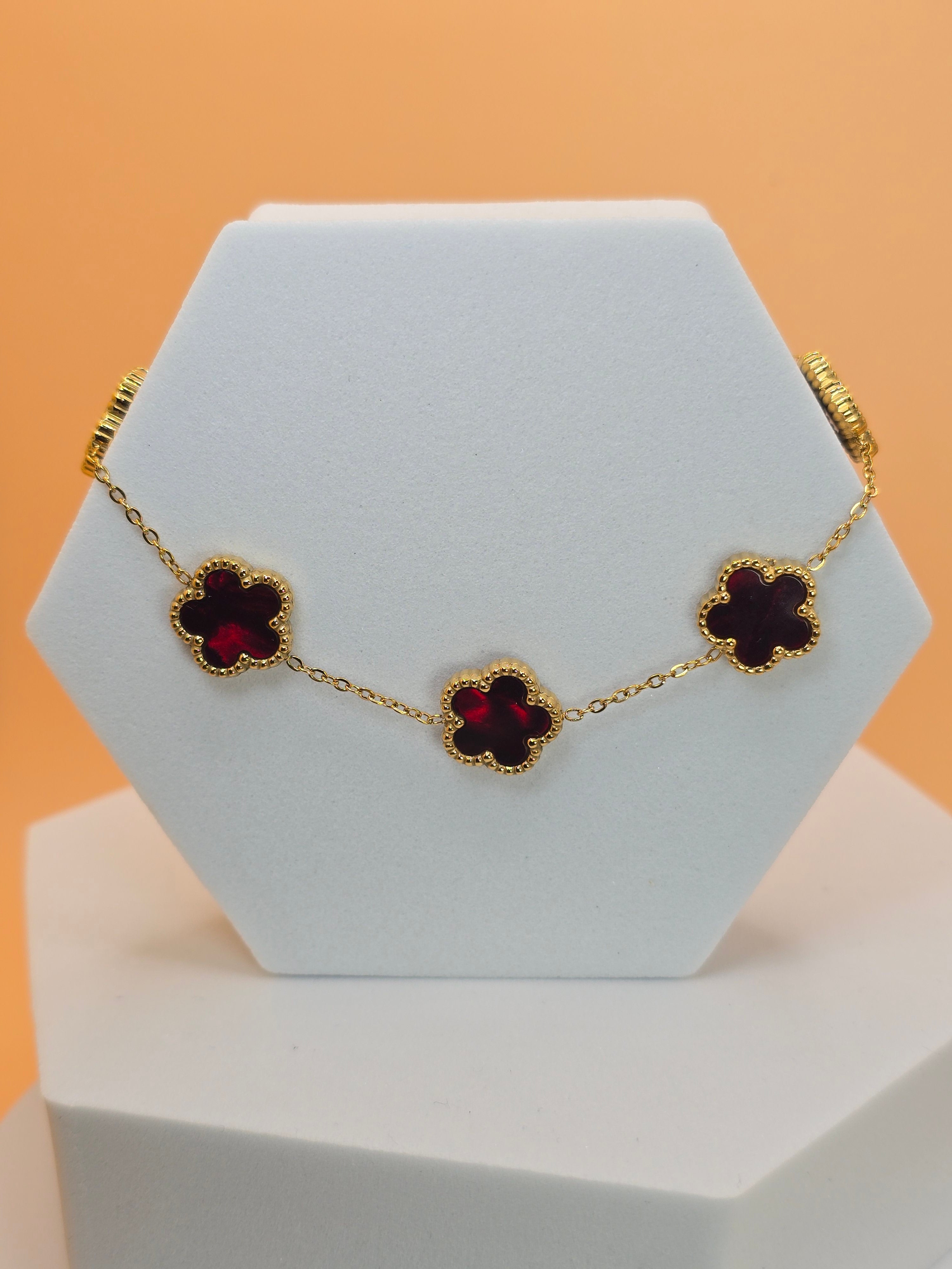 bracciale colver passion rosso placato oro