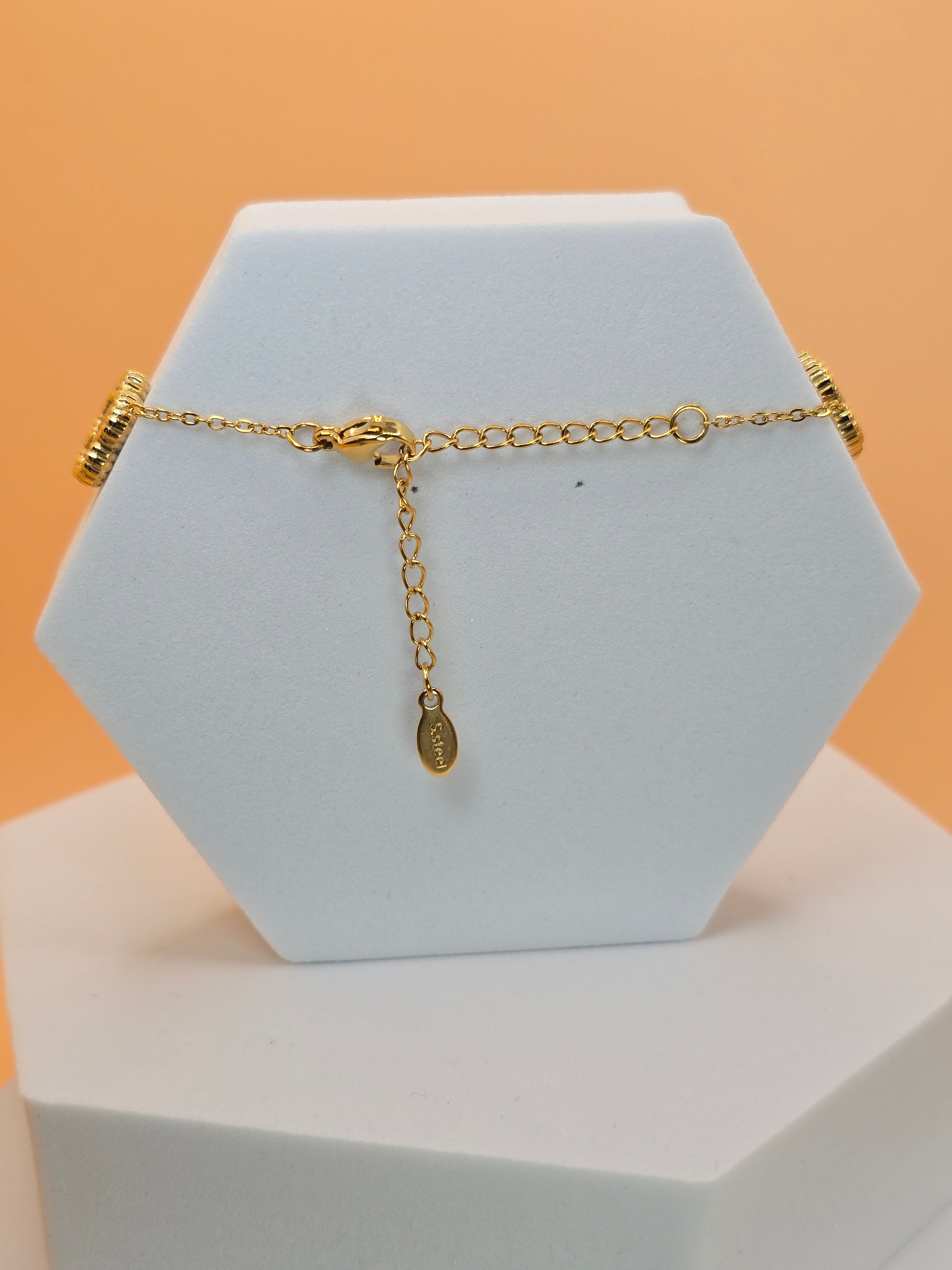 bracciale colver passion rosso placato oro