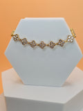 bracciale spring day bianco placato oro