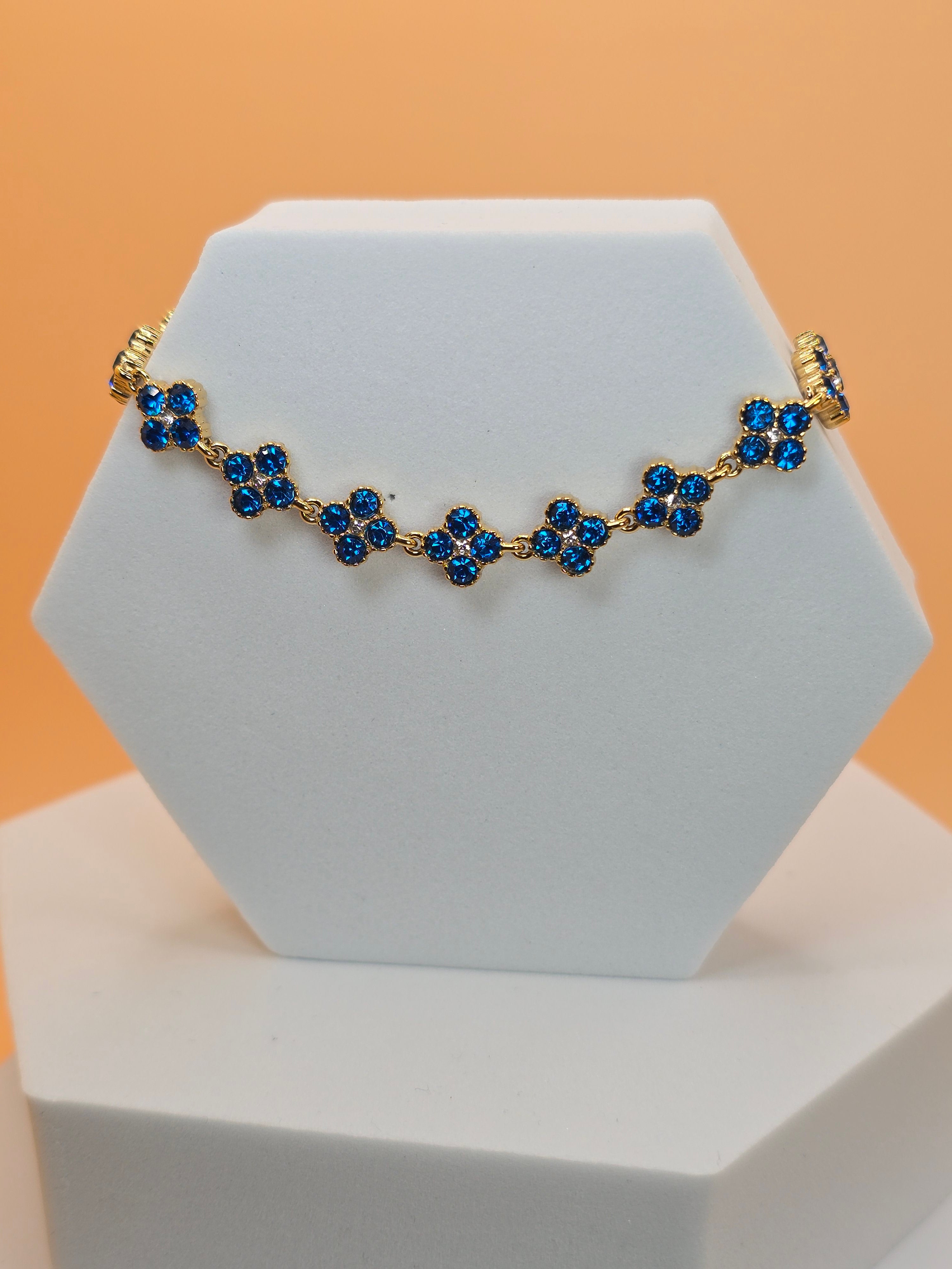 bracciale spring day blu placato oro