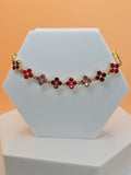 bracciale spring day rosso placato oro