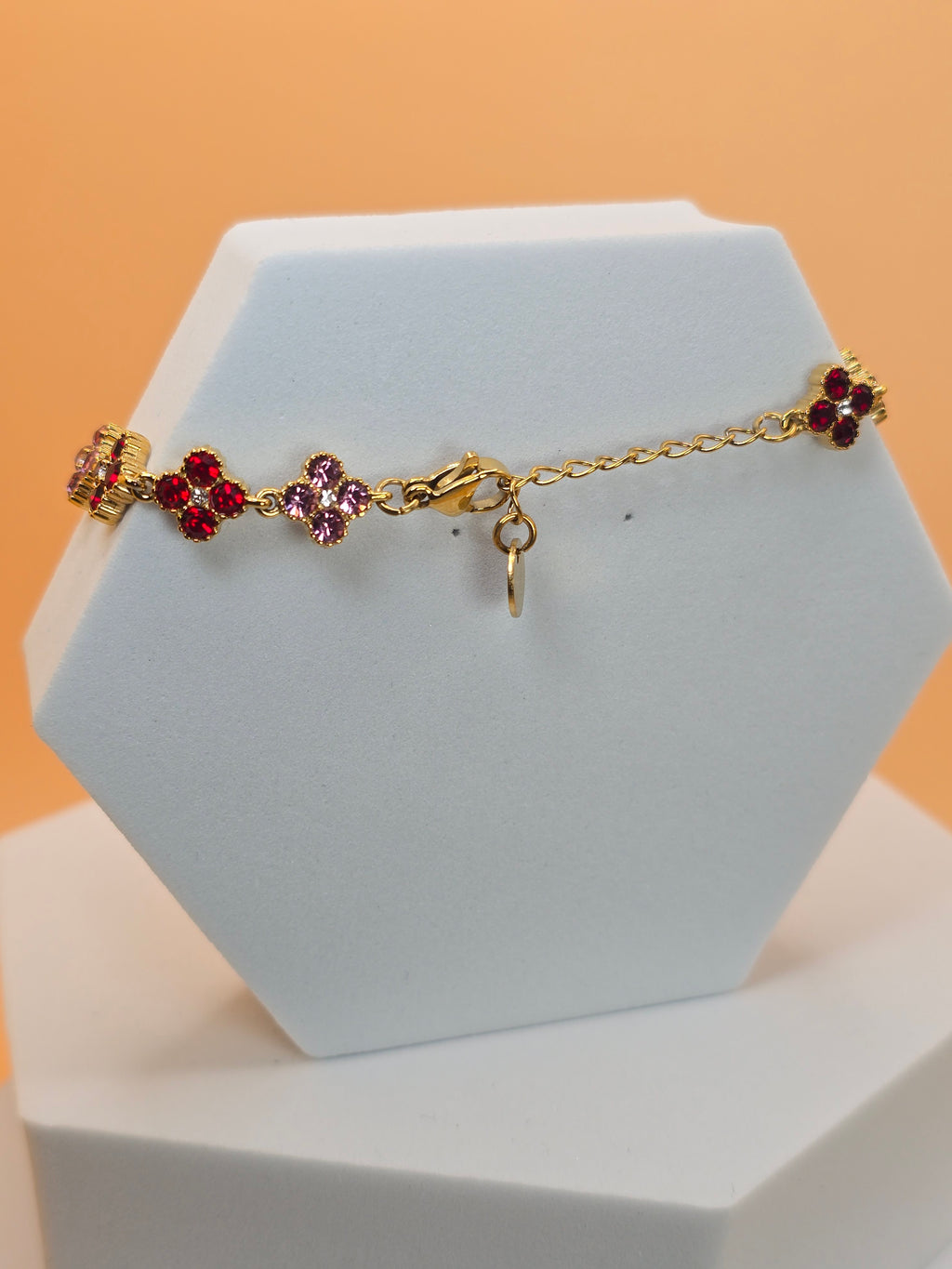 bracciale spring day rosso placato oro