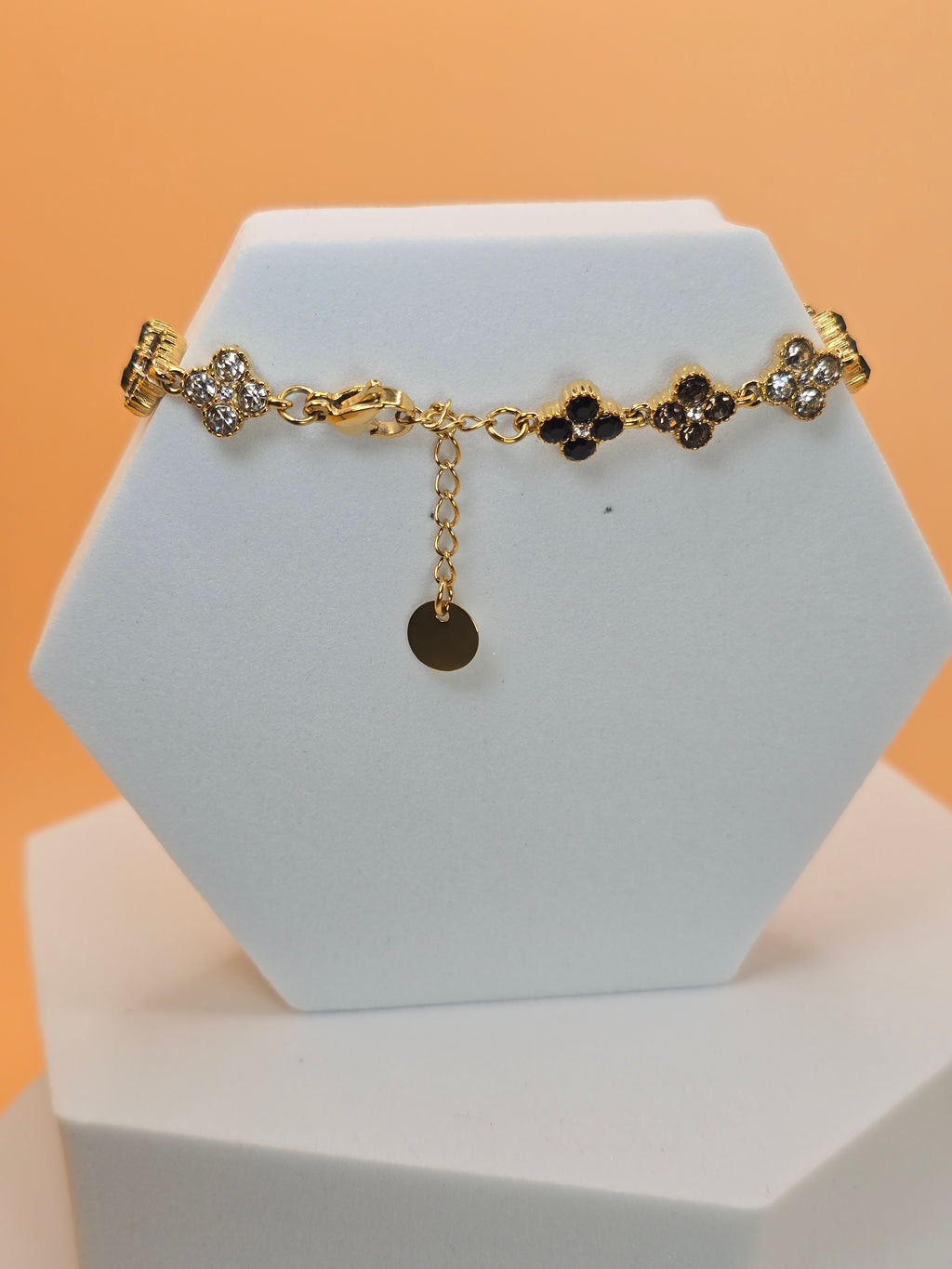 bracciale spring day nero placato oro