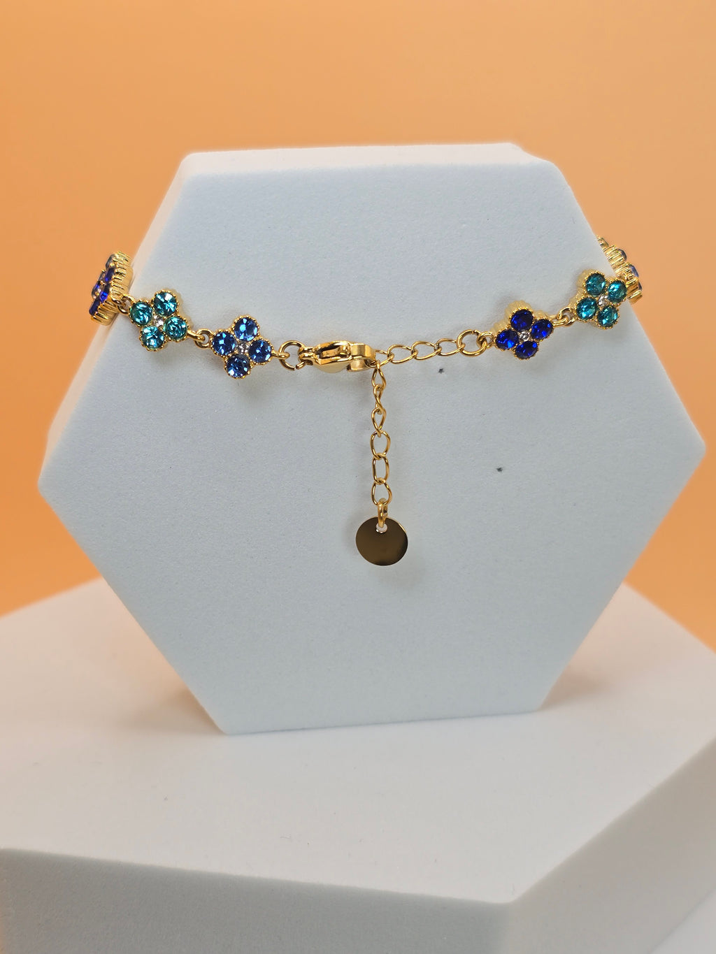 bracciale spring day blu trio placato oro
