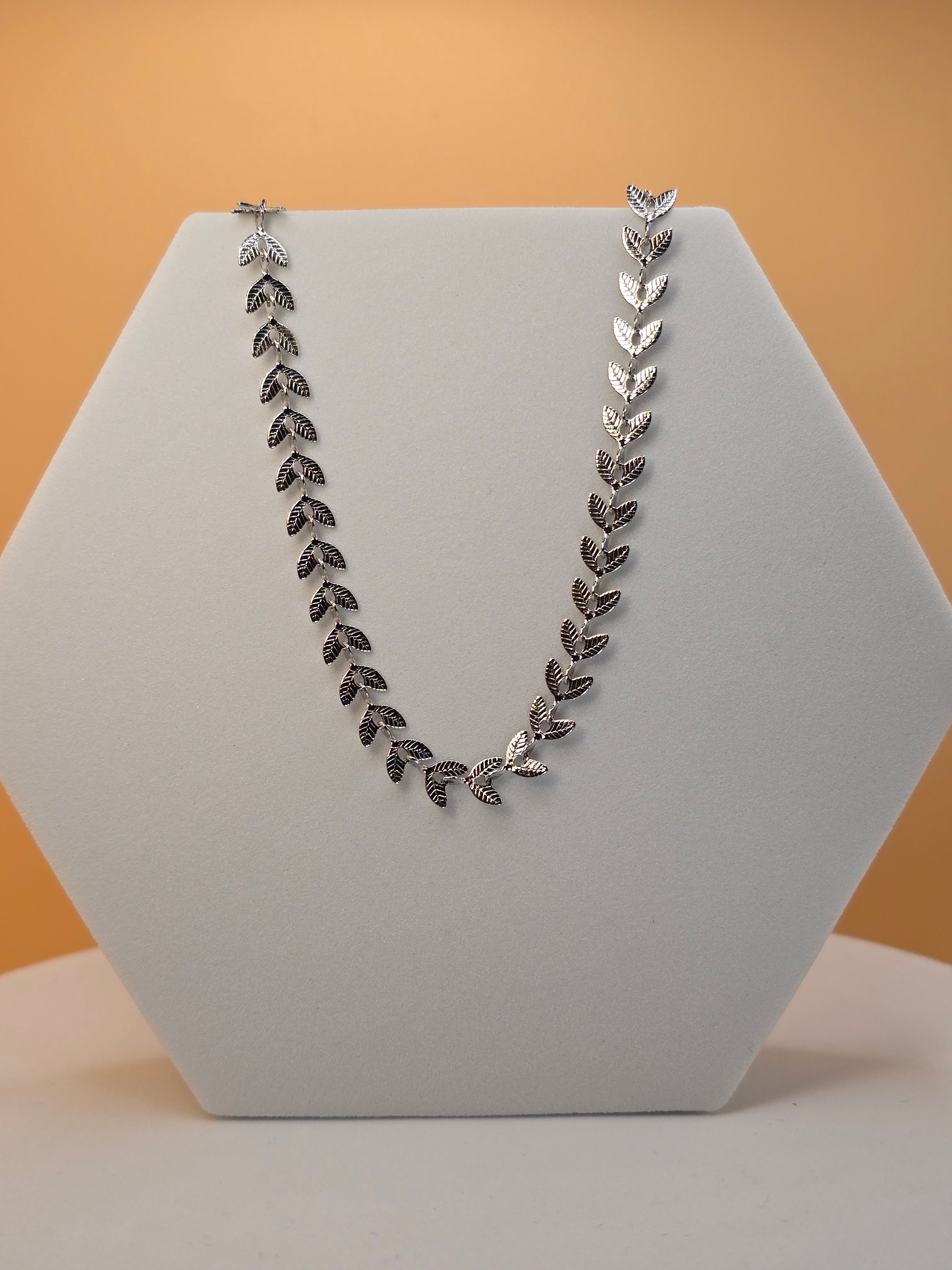 collana bosco argentato