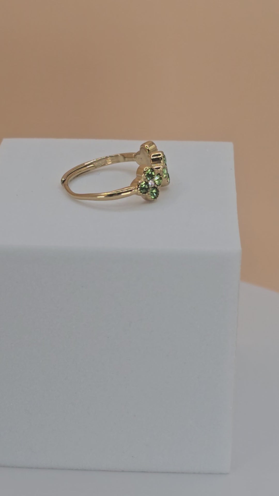 anello spring day brilantini verdi