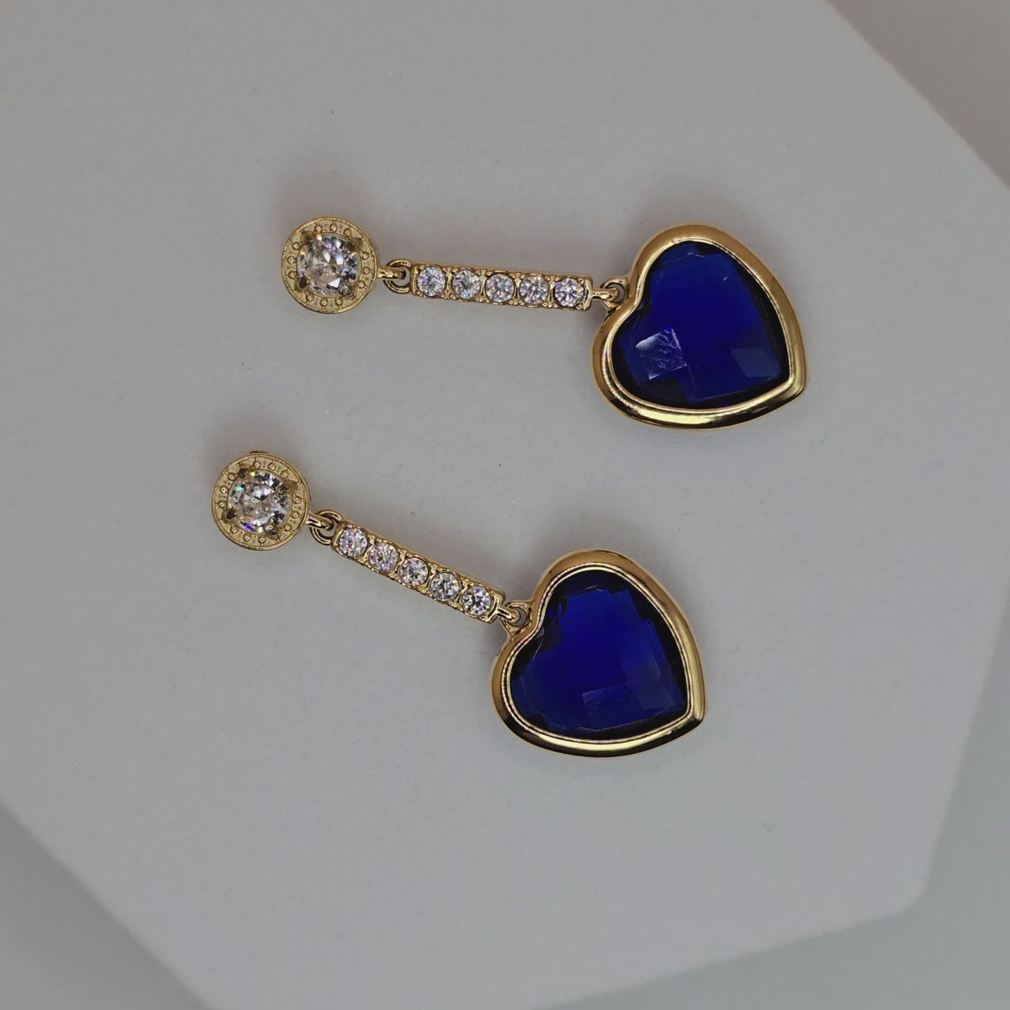 orecchini gocce d'amore blu