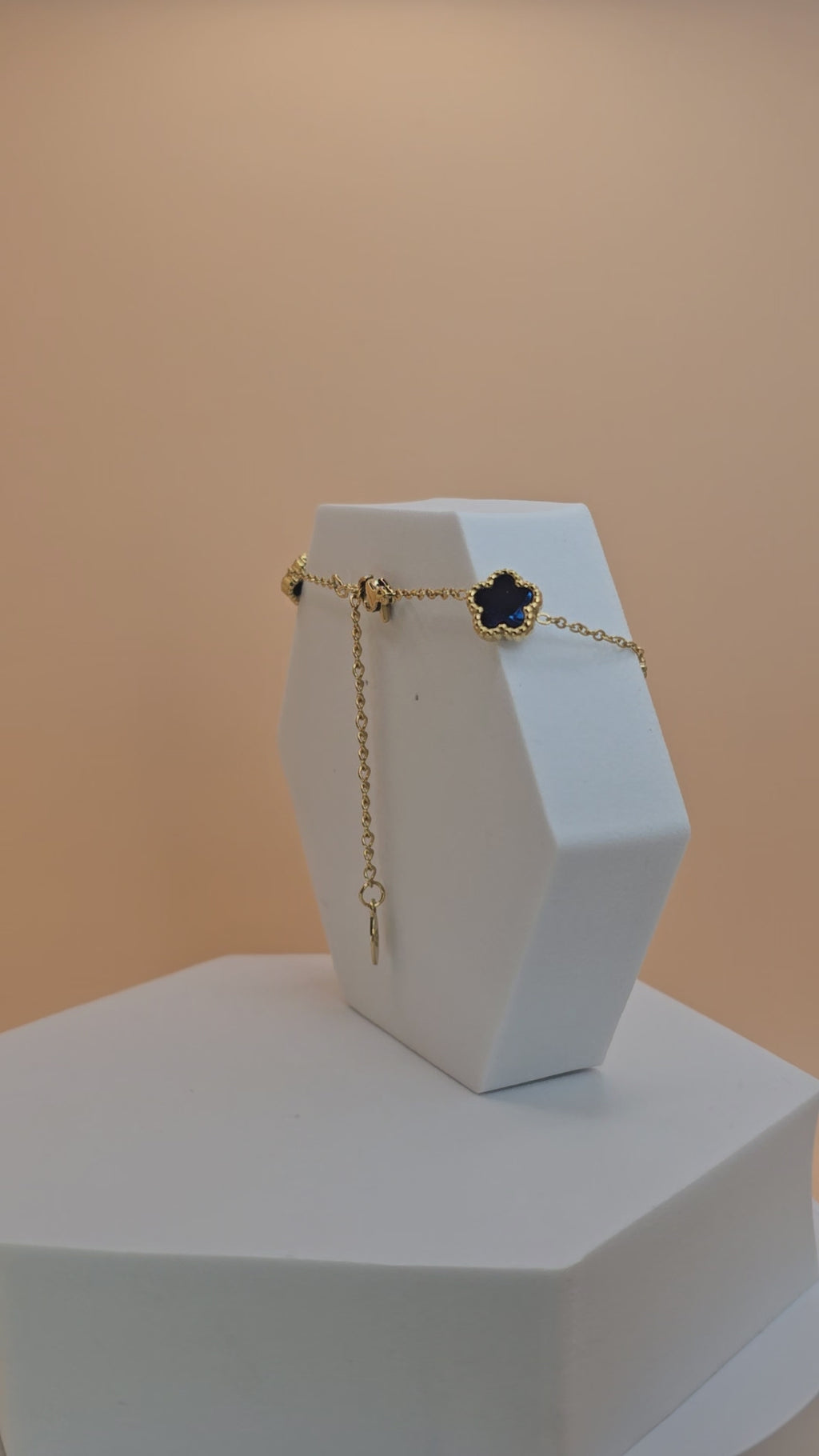 bracciale colver passion blu mini placato oro
