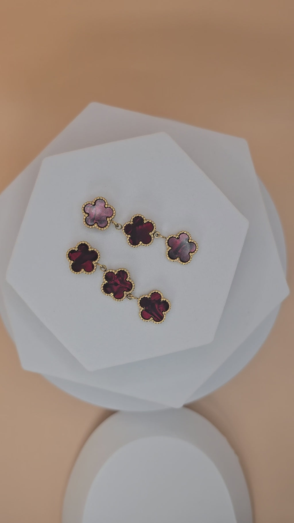 orecchini colver ruby gold