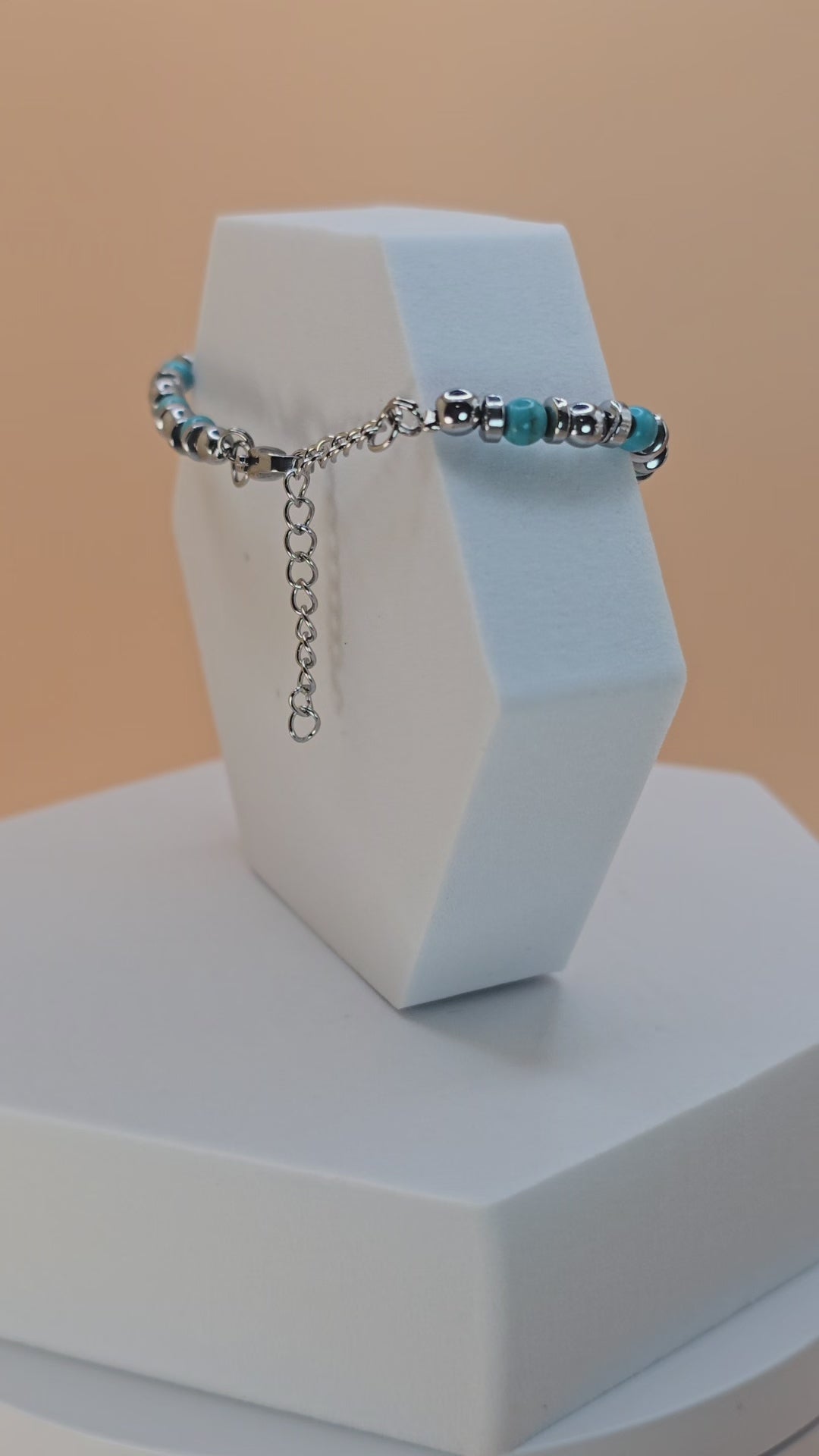 bracciale uomo  ivory stone blu