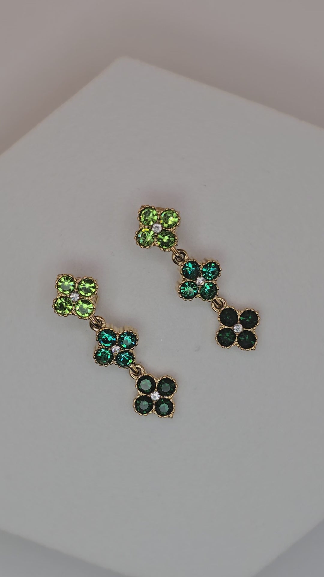 orecchini spring day zirconi verde