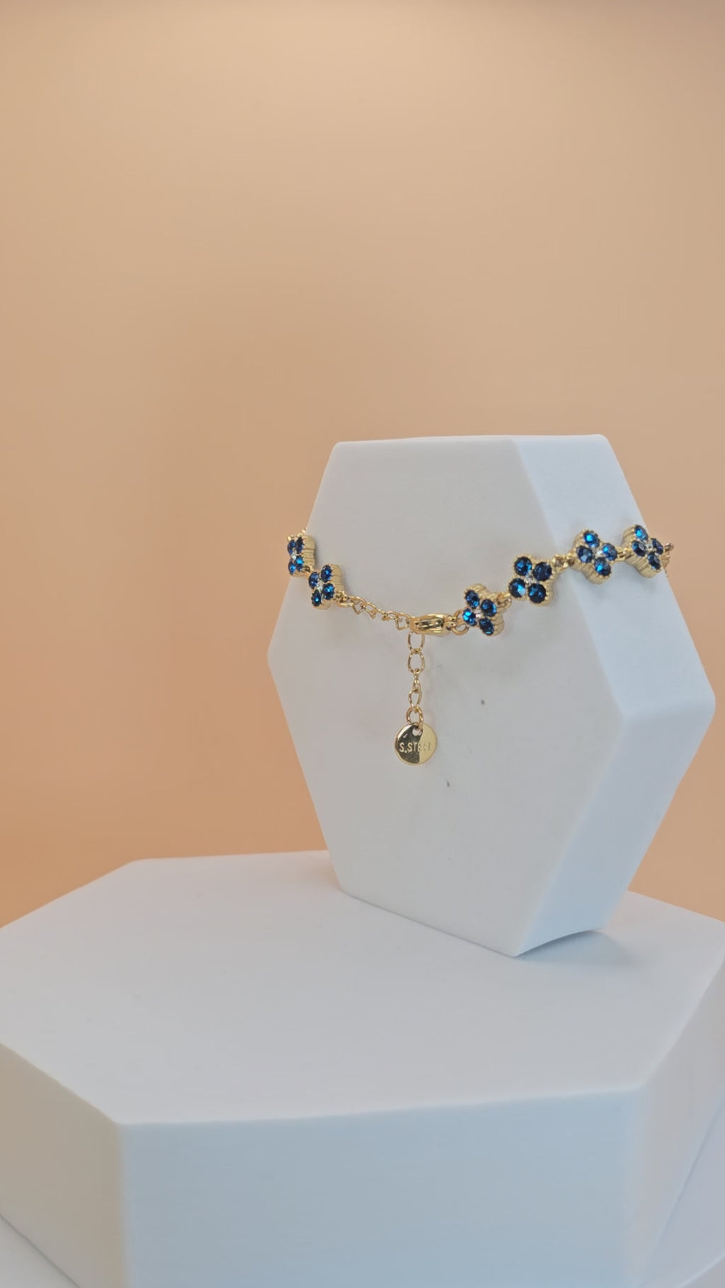 bracciale spring day blu placato oro