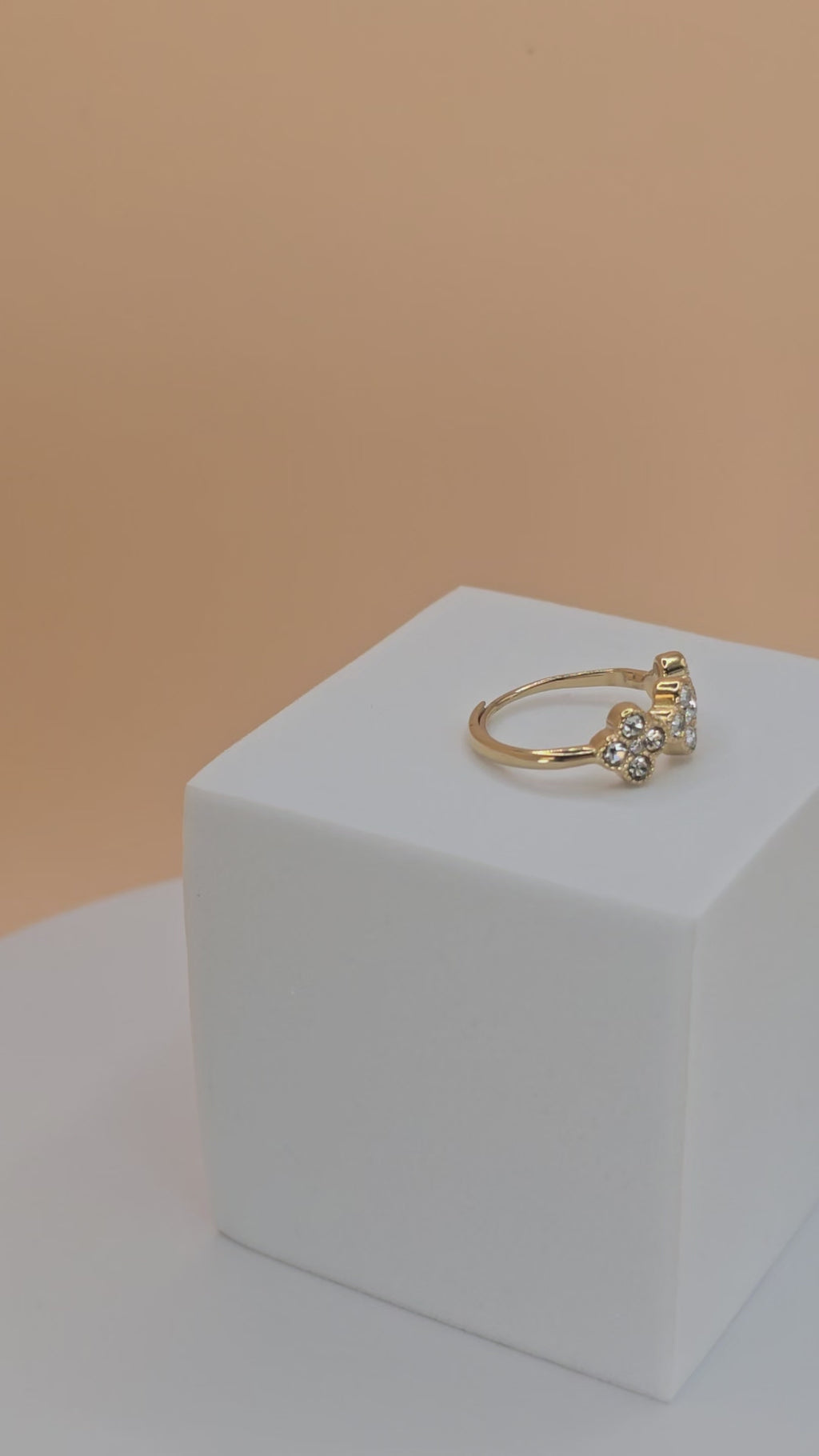 anello spring day brilantini bianchi