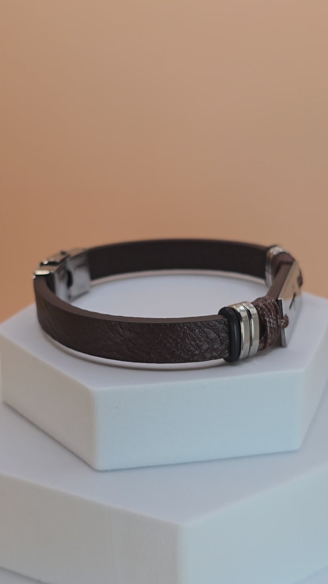 bracciale uomo holly brace marrone