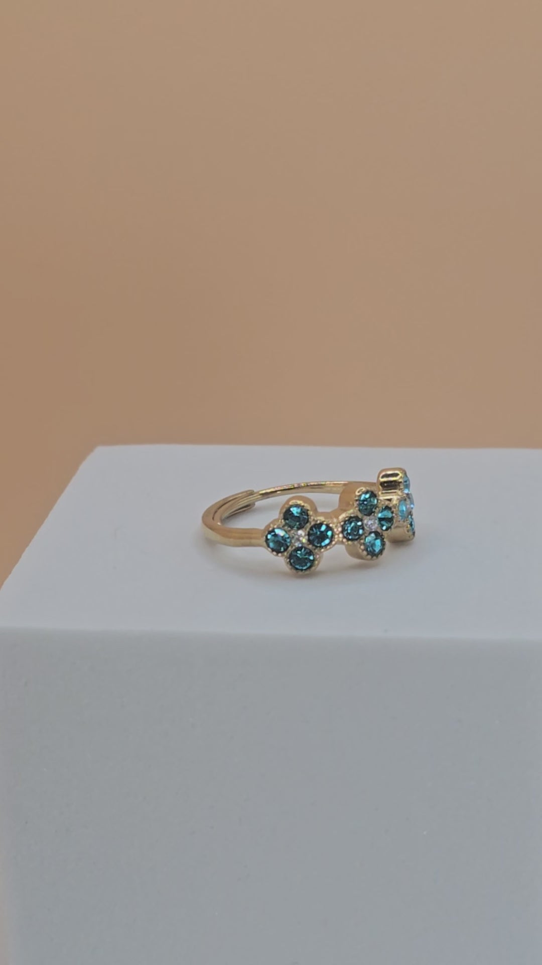 anello spring day brilantini blu
