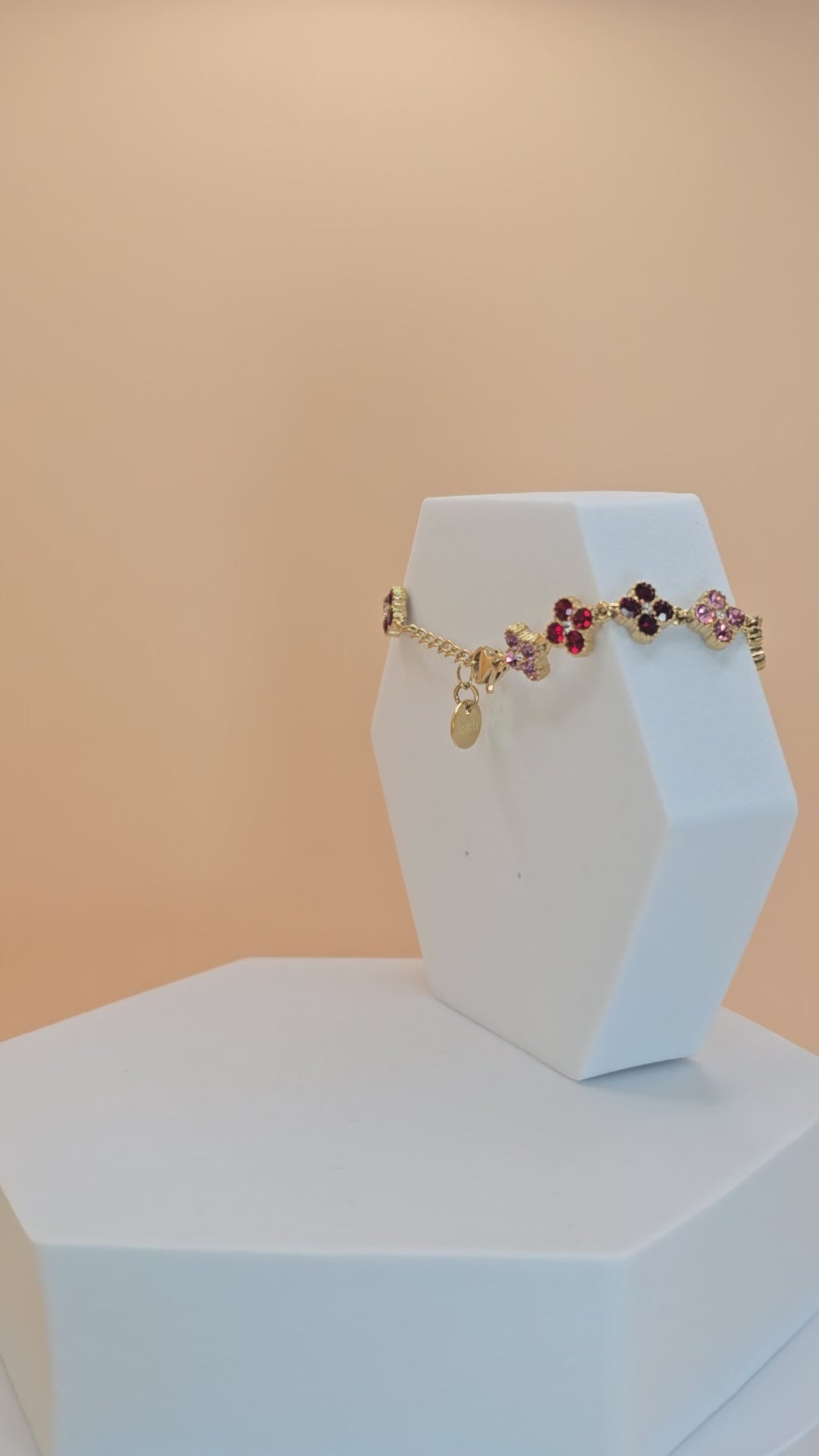 bracciale spring day rosso placato oro